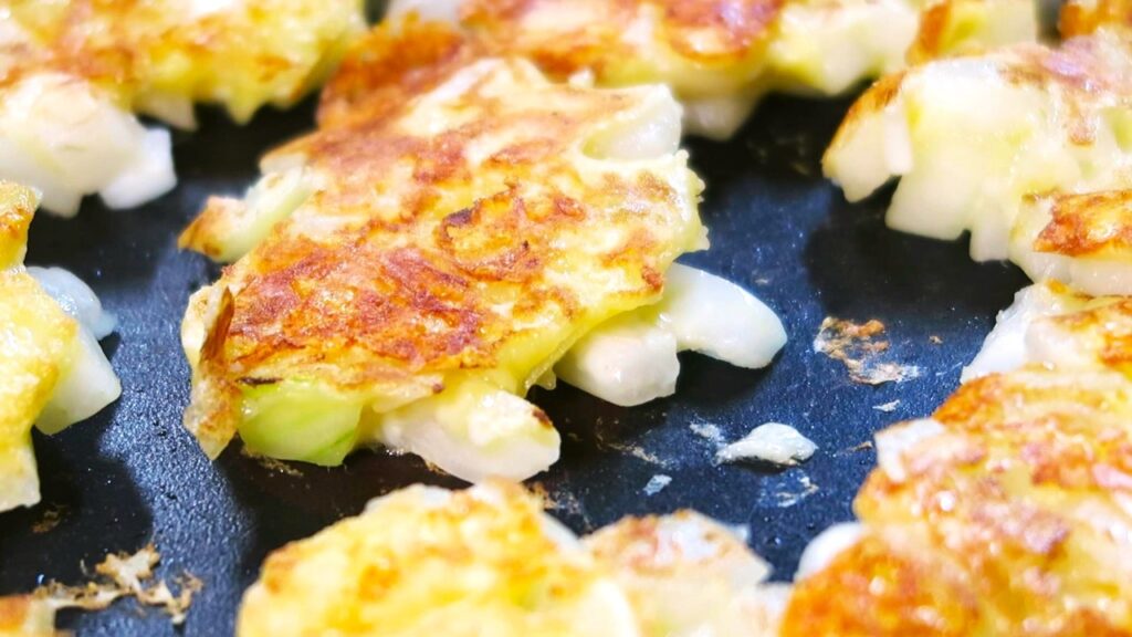 Cheese & Onion Pancake Recipe japanese food cooking